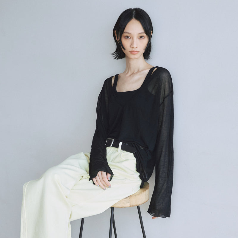 Noble silk loose top