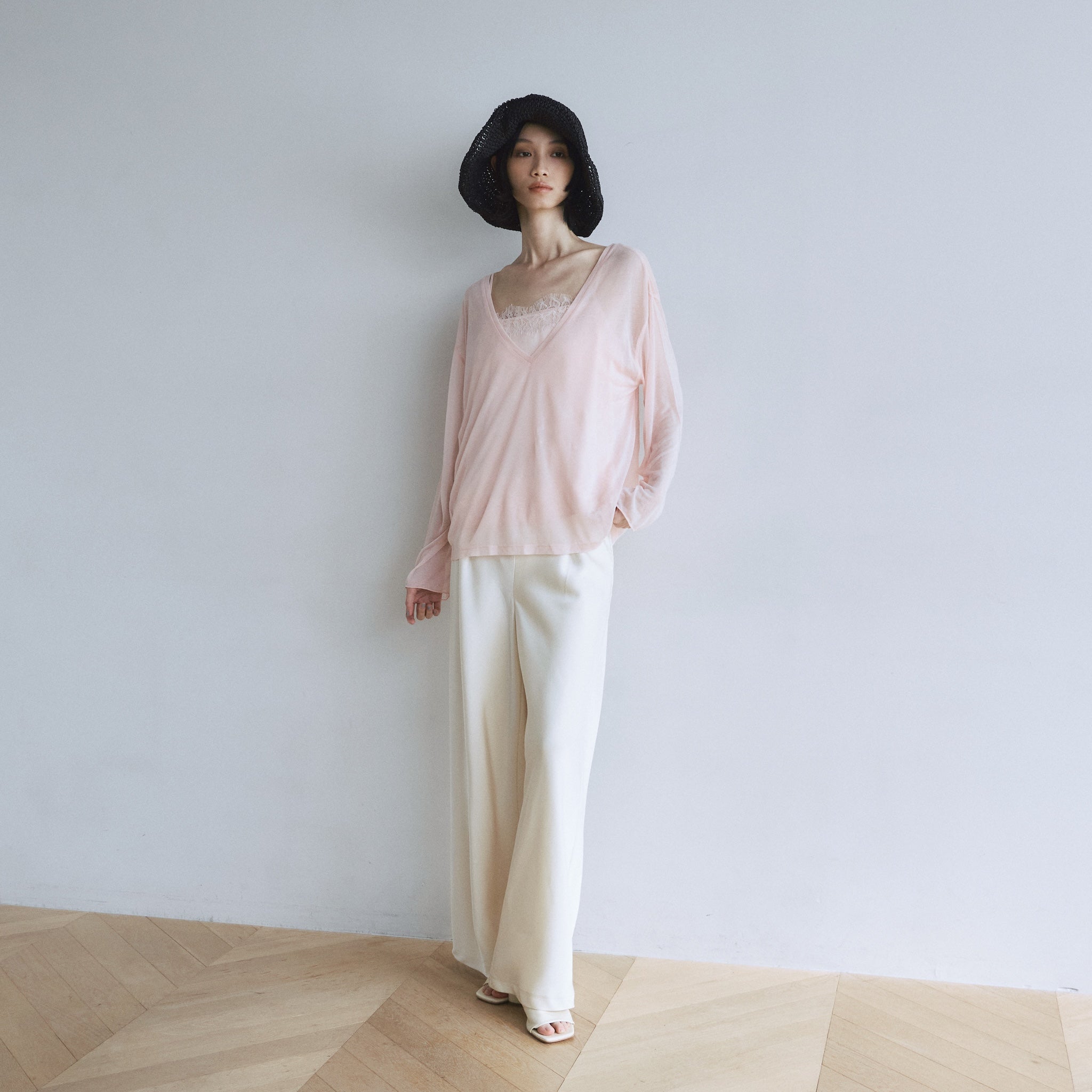 Noble silk loose top