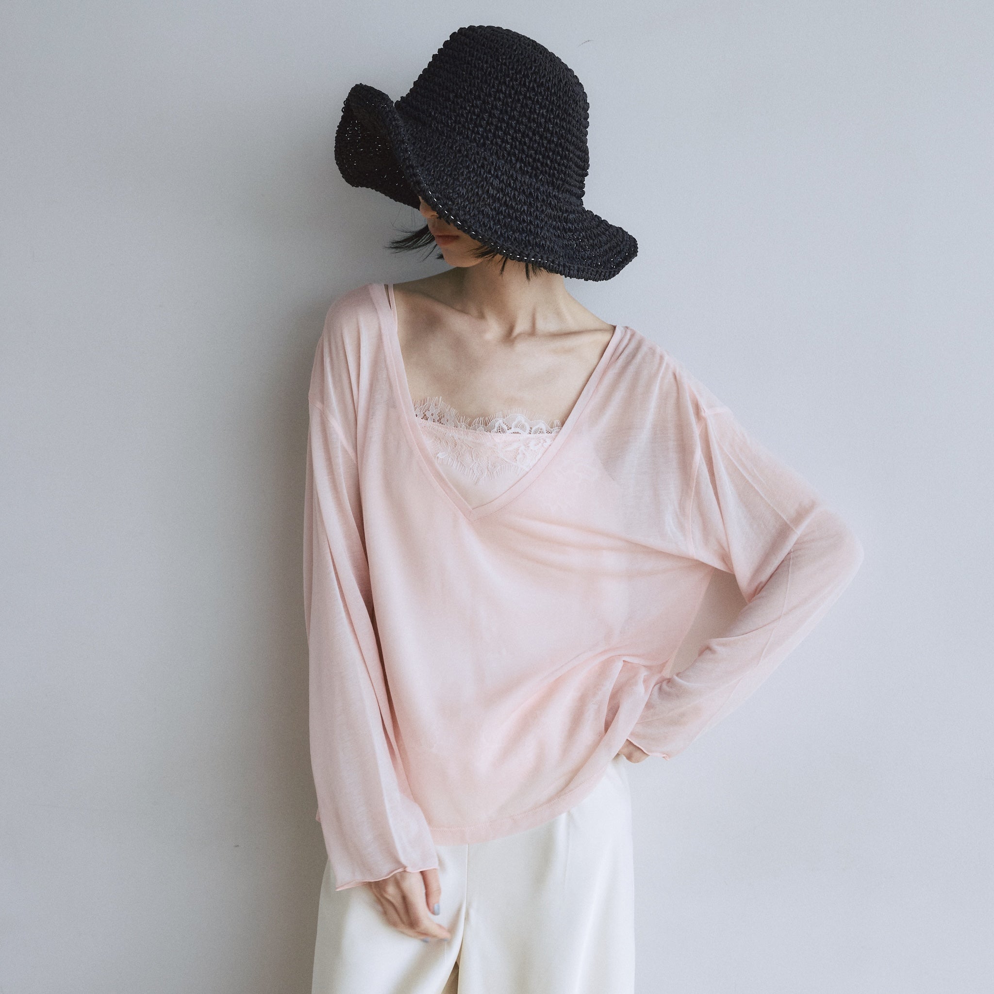 Noble silk loose top