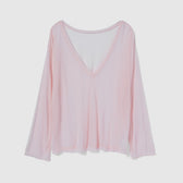 Noble silk loose top