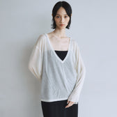 Noble silk loose top