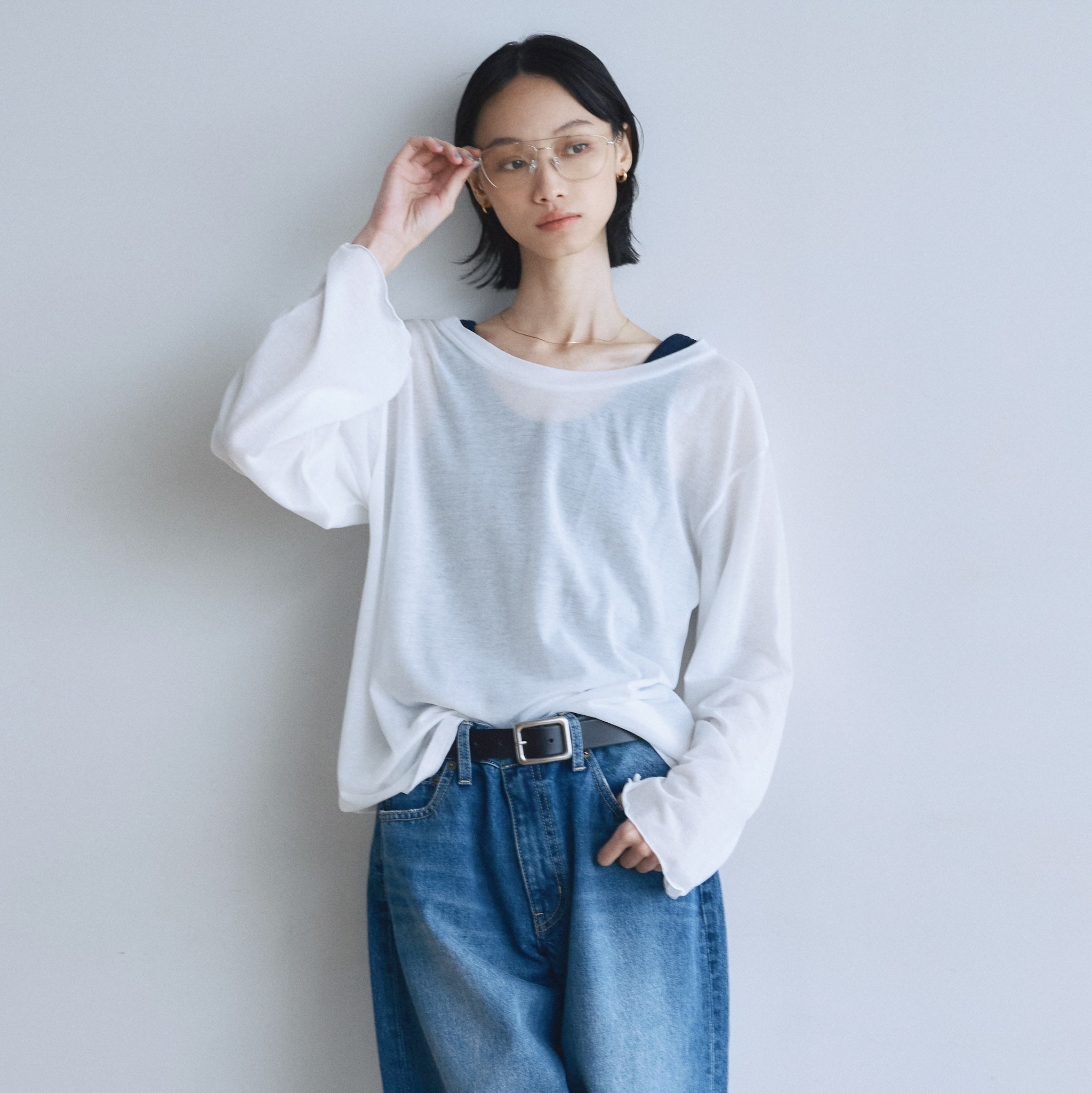 Soft Crispy Sheer Loose Top