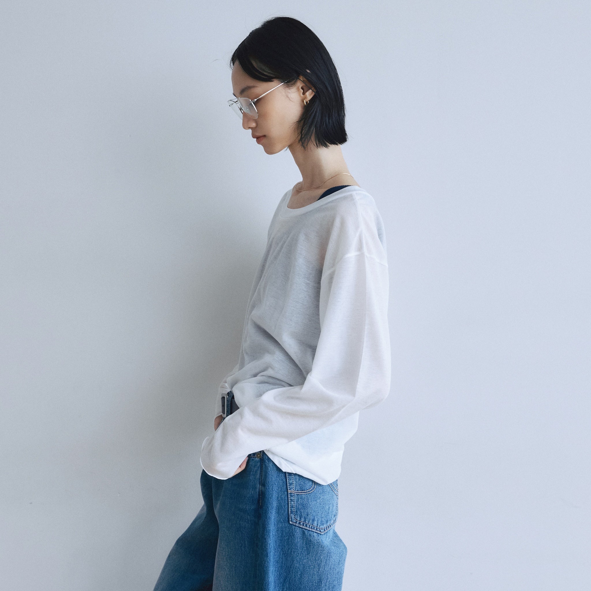 Soft Crispy Sheer Loose Top