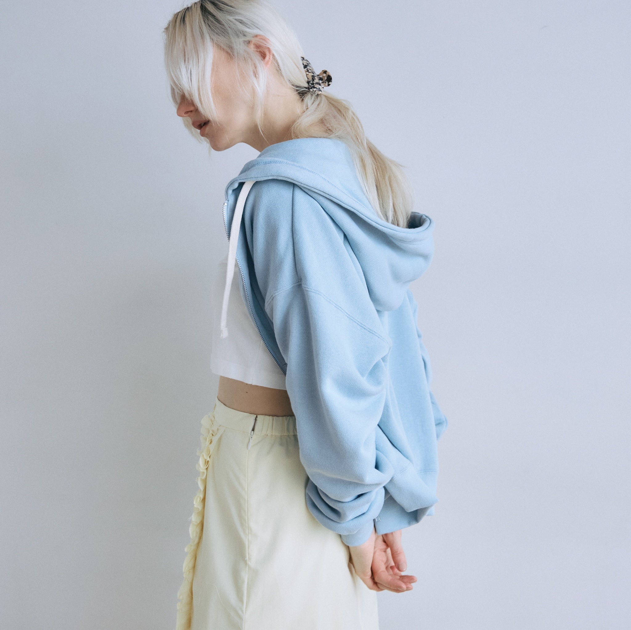 Light Cotton Sweat Zip フーディー