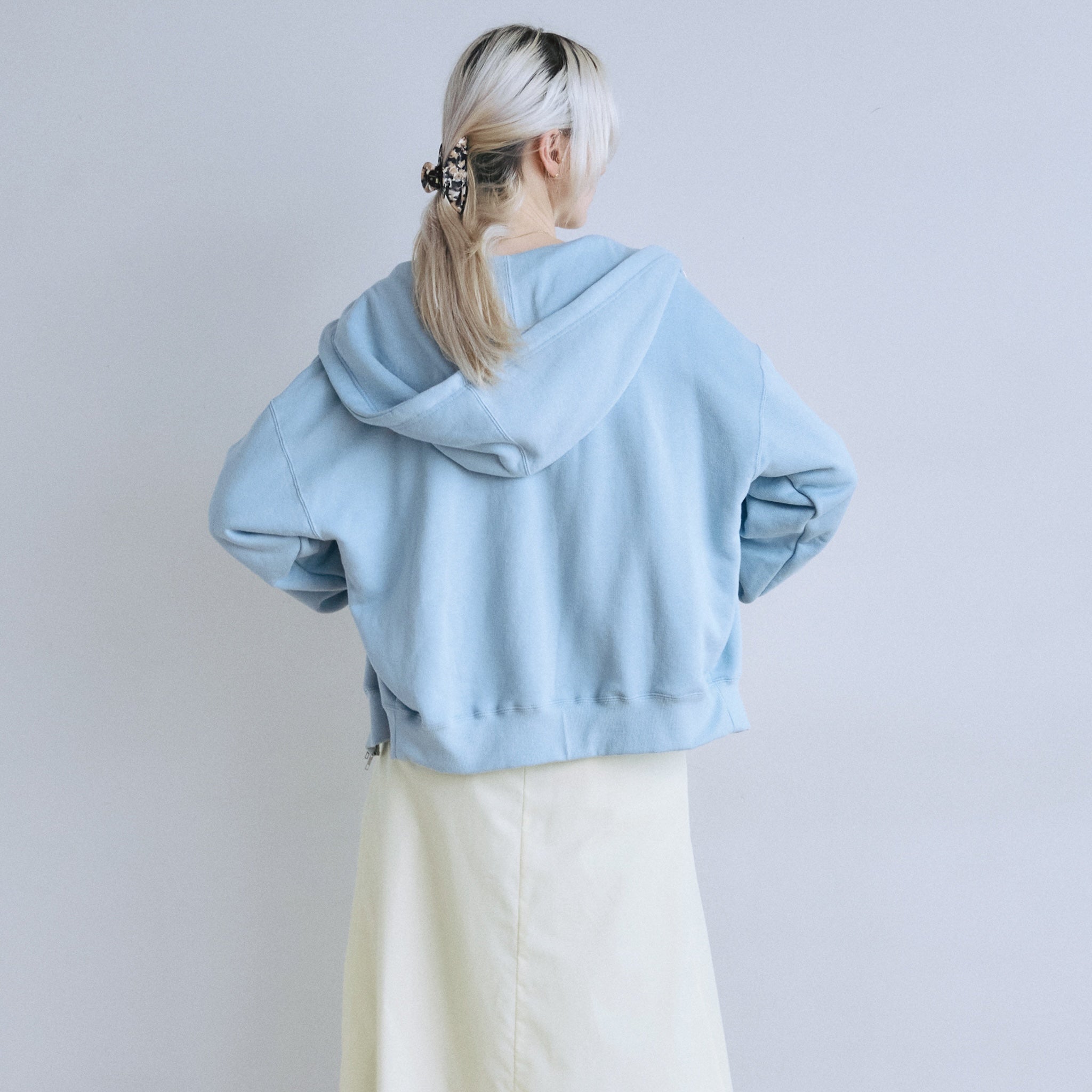 Light Cotton Sweat Zip フーディー