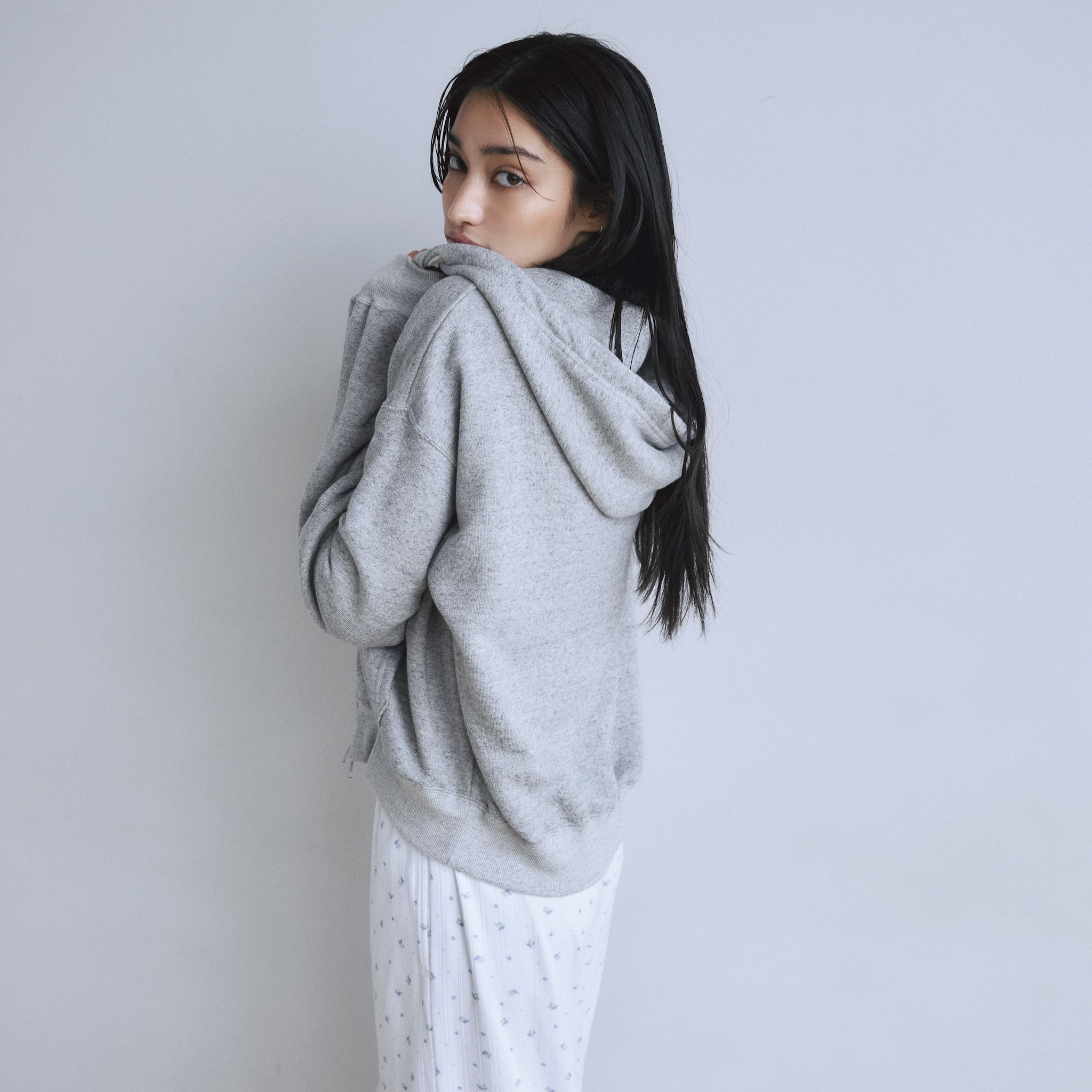 Light Cotton Sweat Zip フーディー
