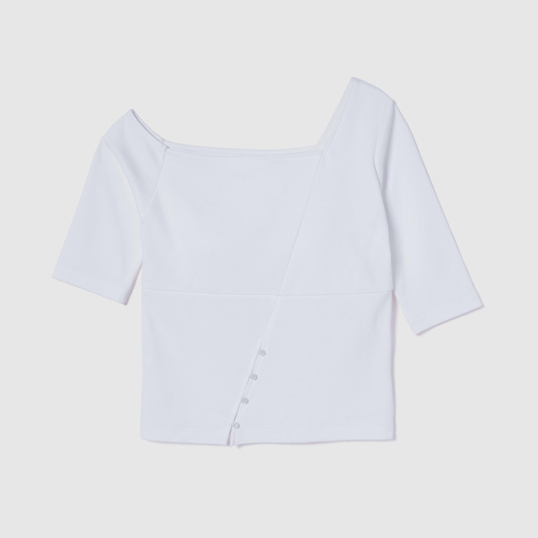 Padded Mofty Asymmetric Half Sleeve