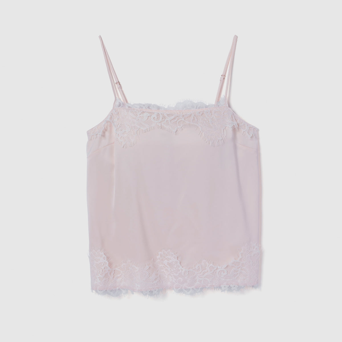 Padded Lacy Satin Camisole