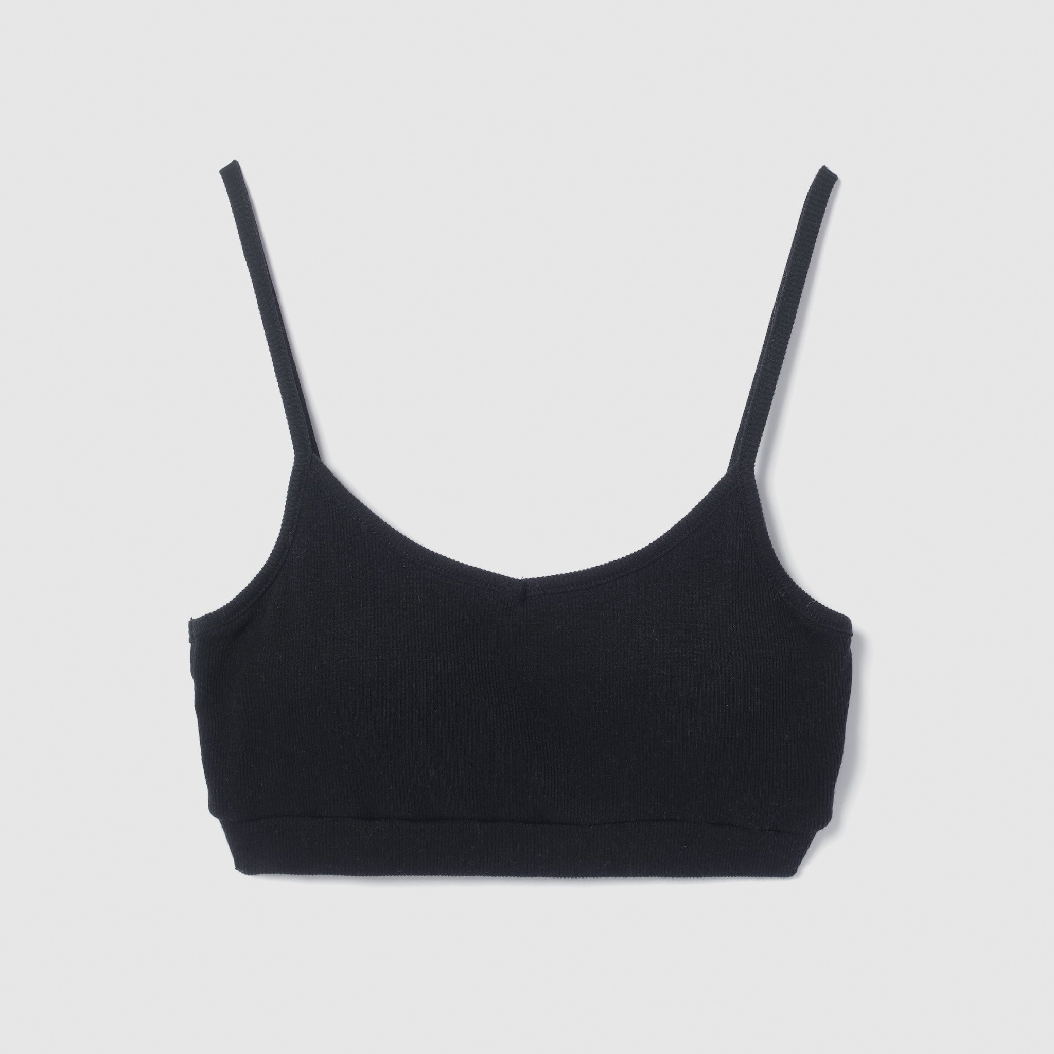 RIBカットブラキャミソール