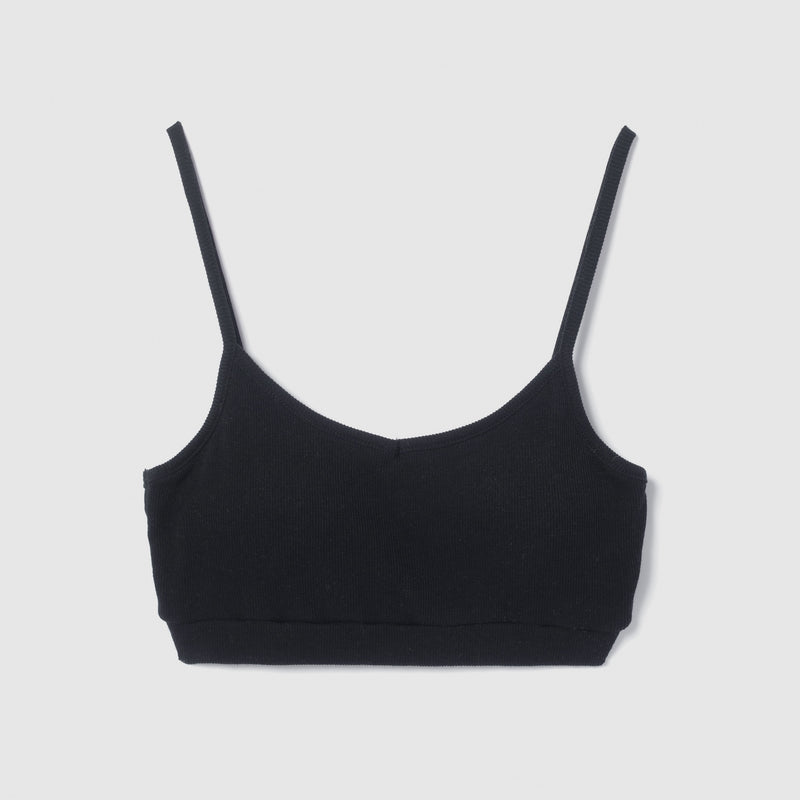 Rib cut bra camisole
