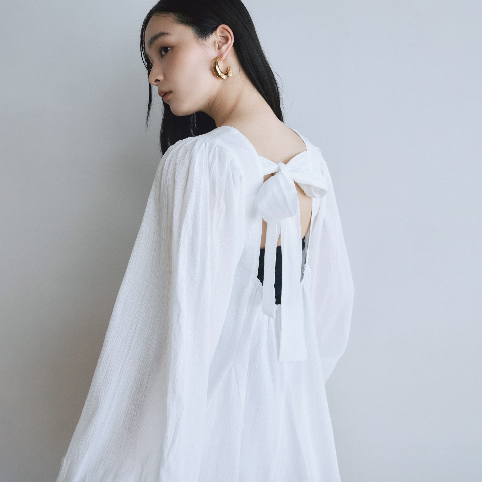 C/voile Back openチュニック