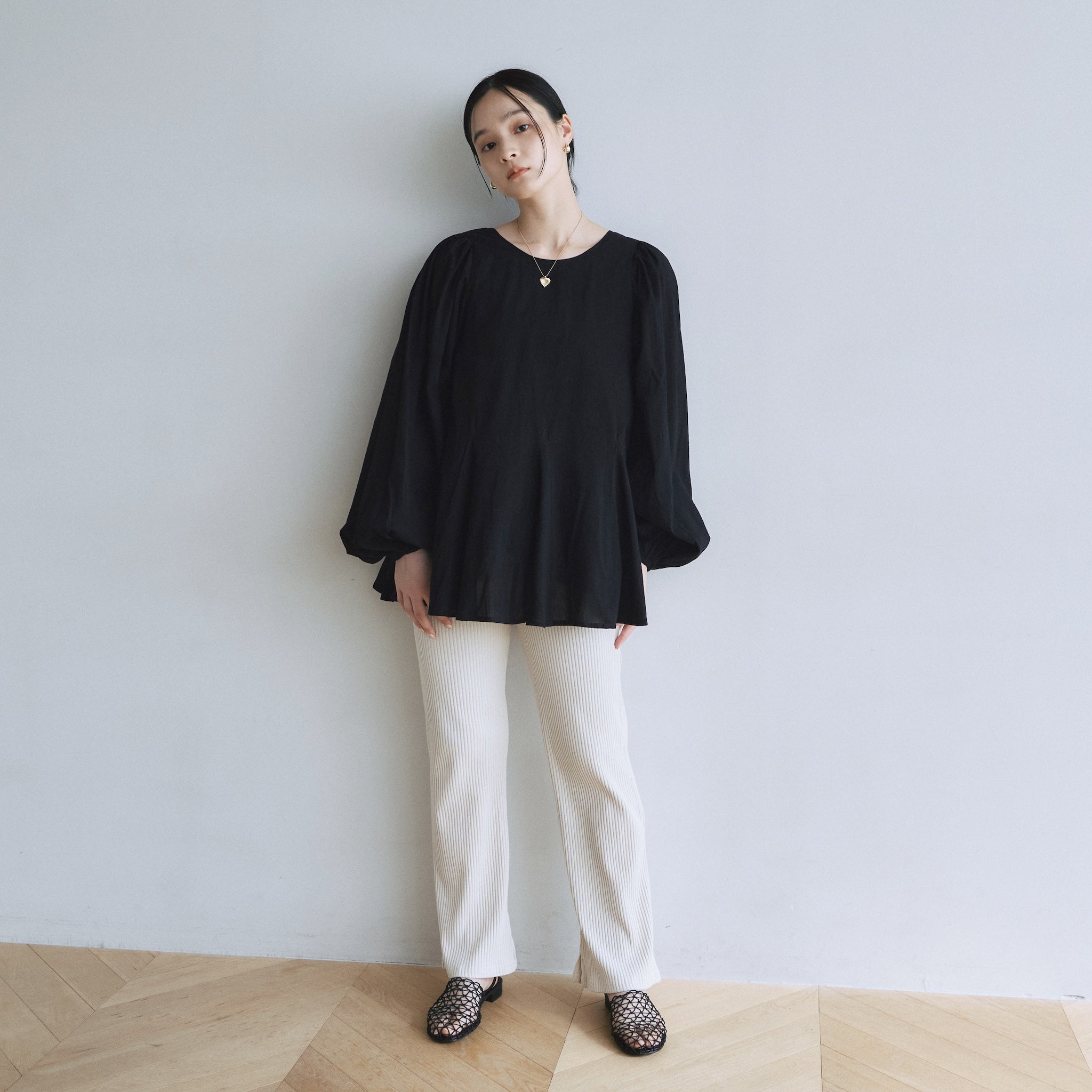 C/voile Back openチュニック