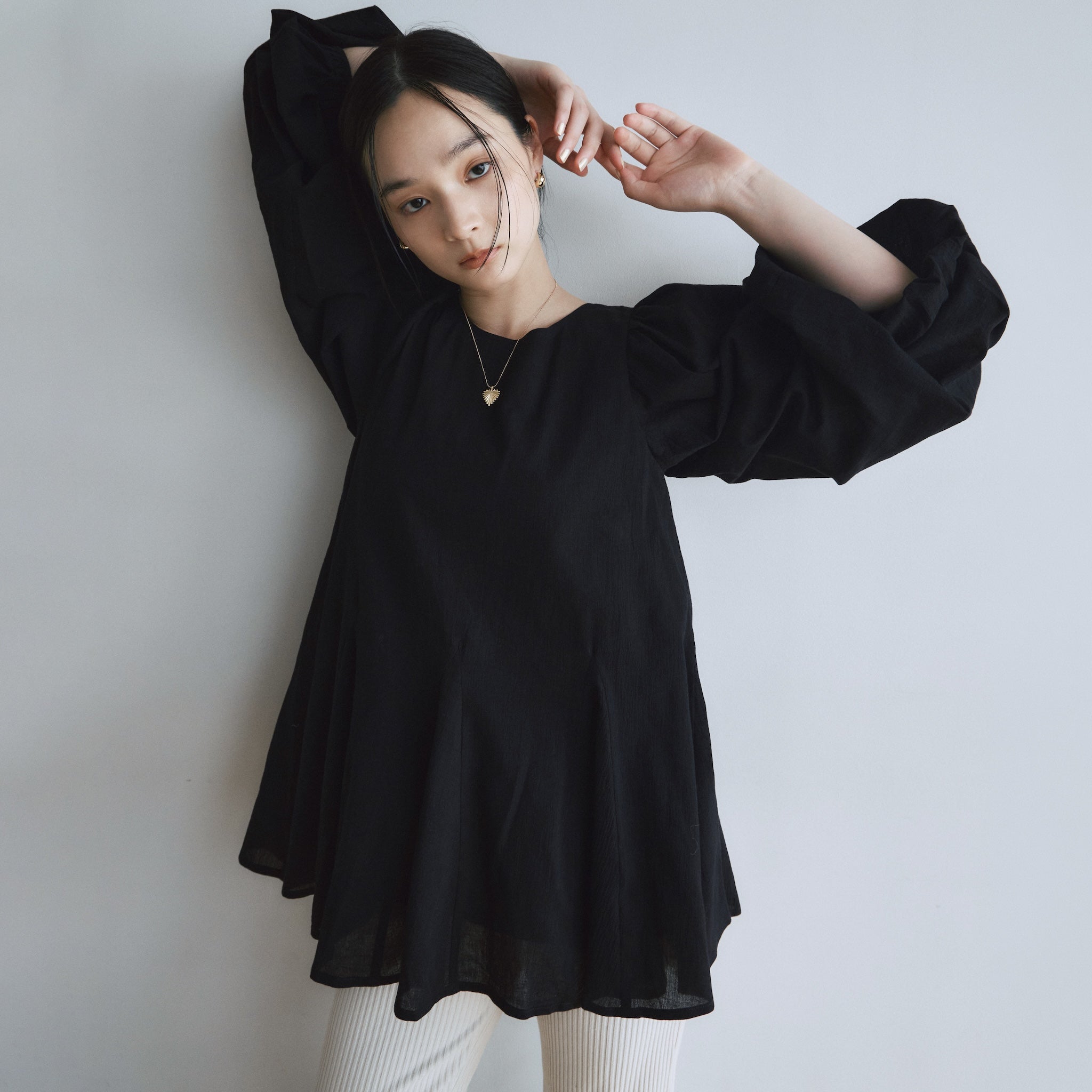 C/voile Back openチュニック