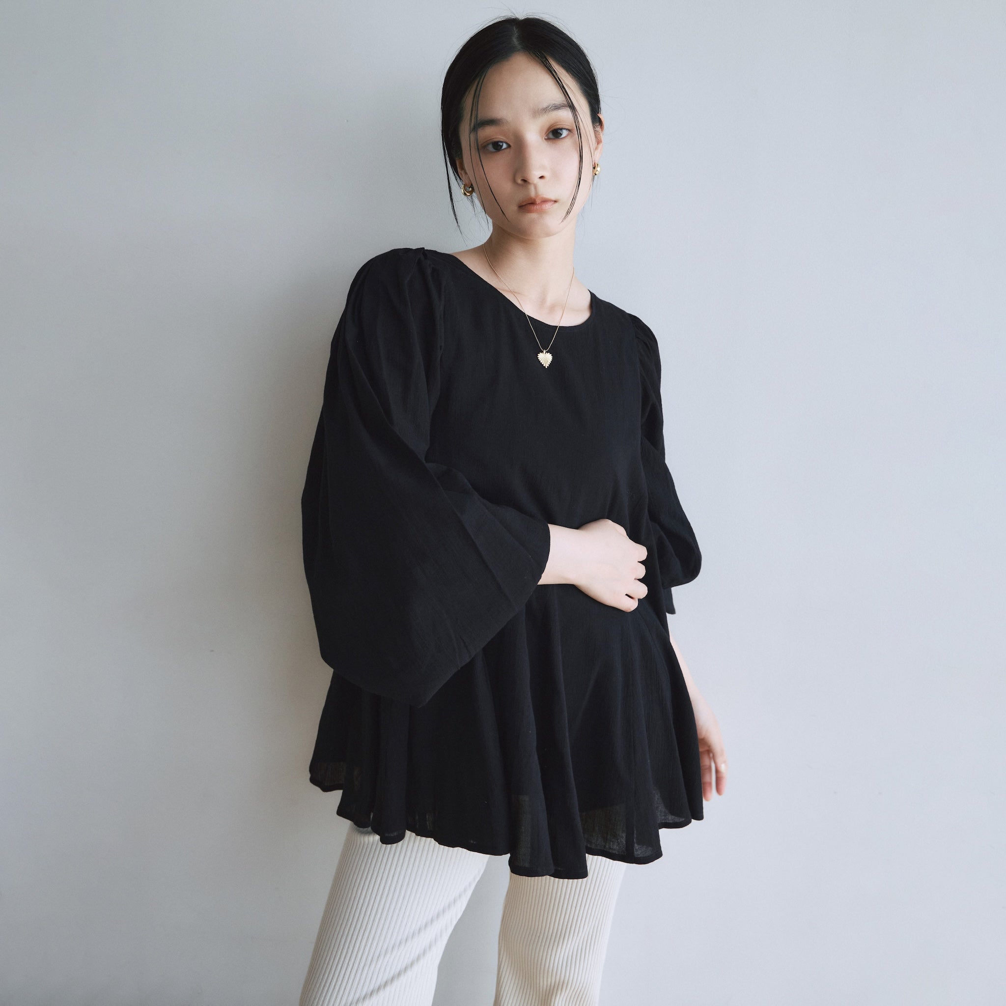 C/voile Back openチュニック