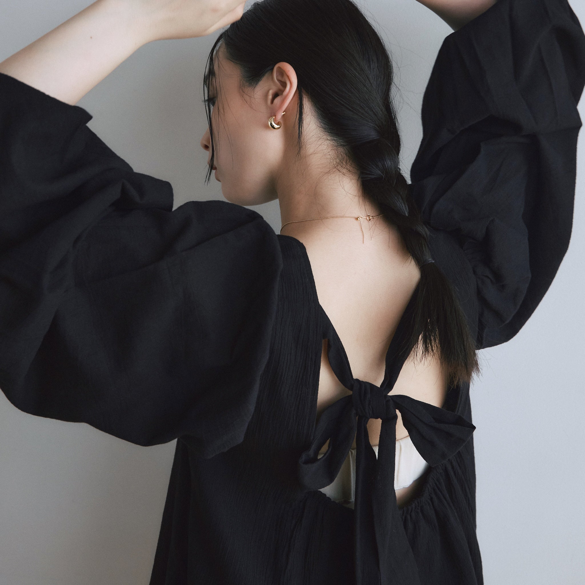 C/voile Back openチュニック