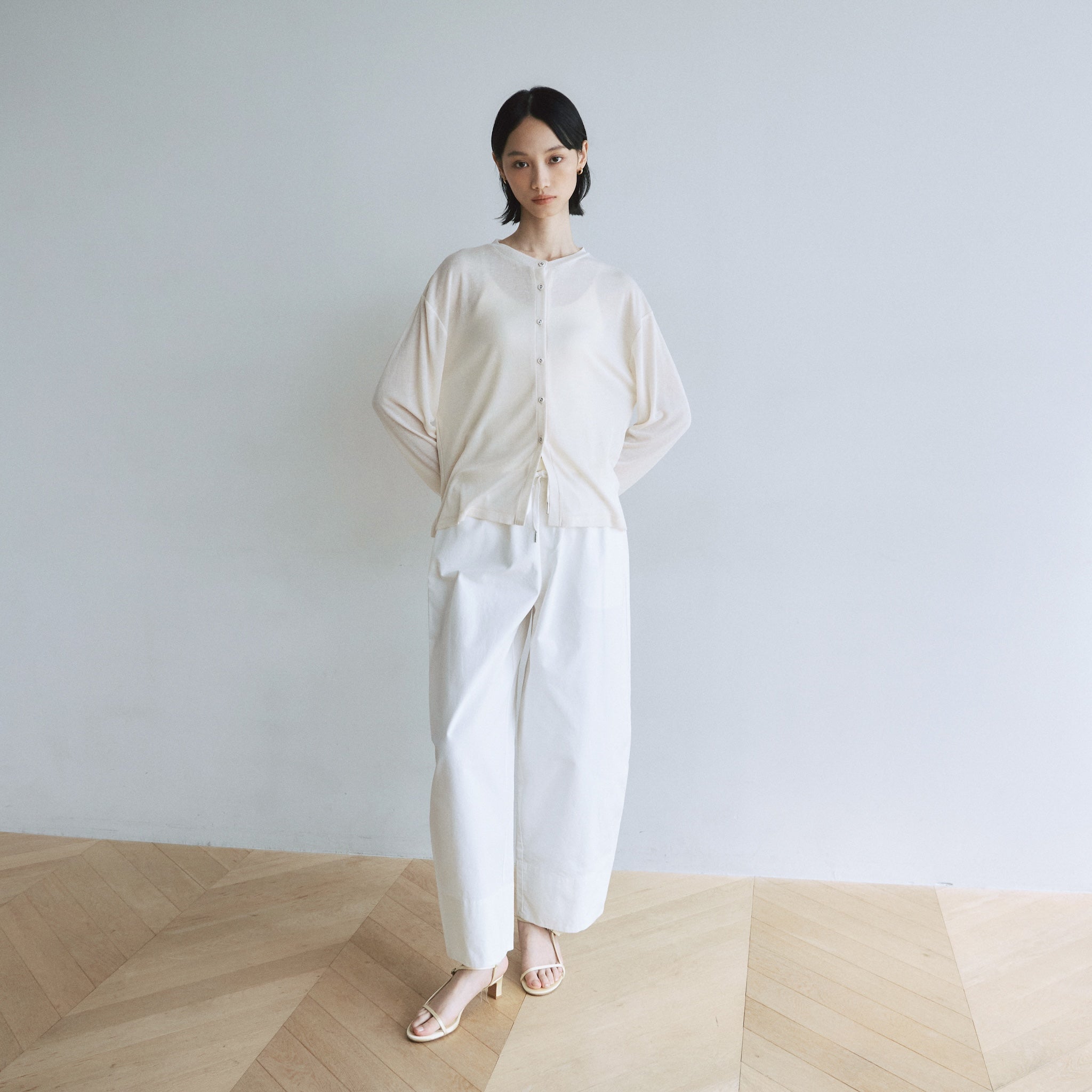 sheer cut cardigan