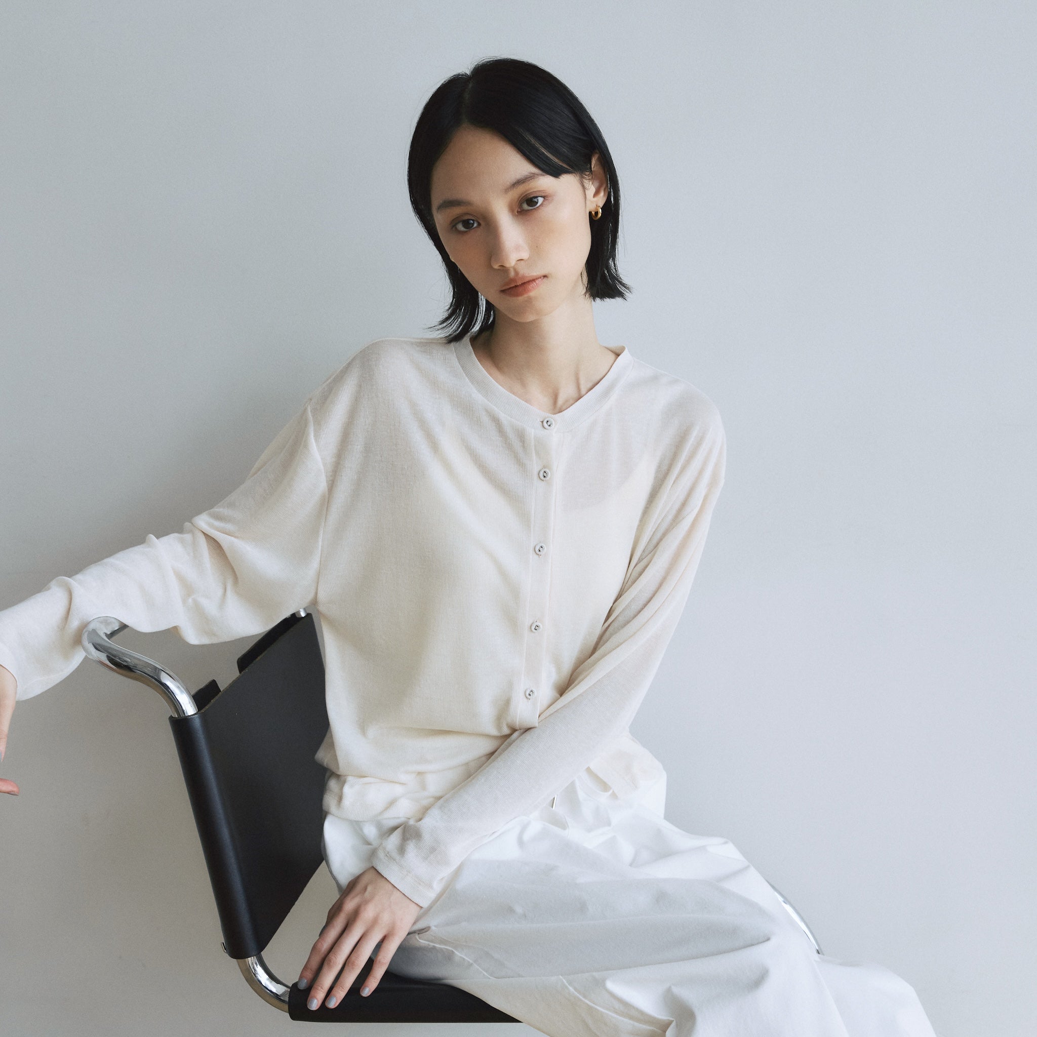 sheer cut cardigan