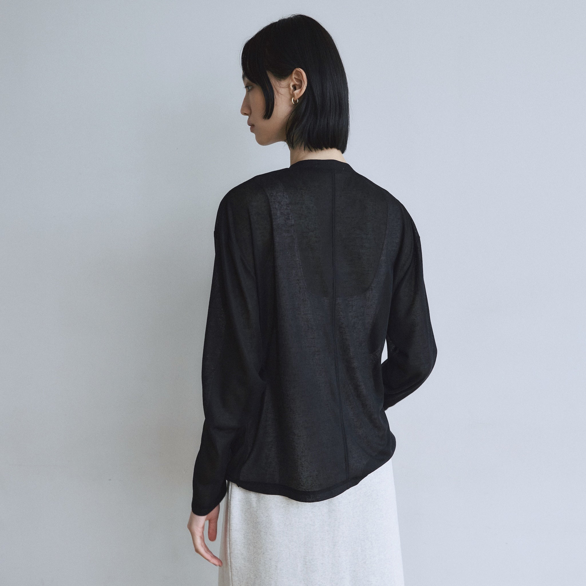 sheer cut cardigan