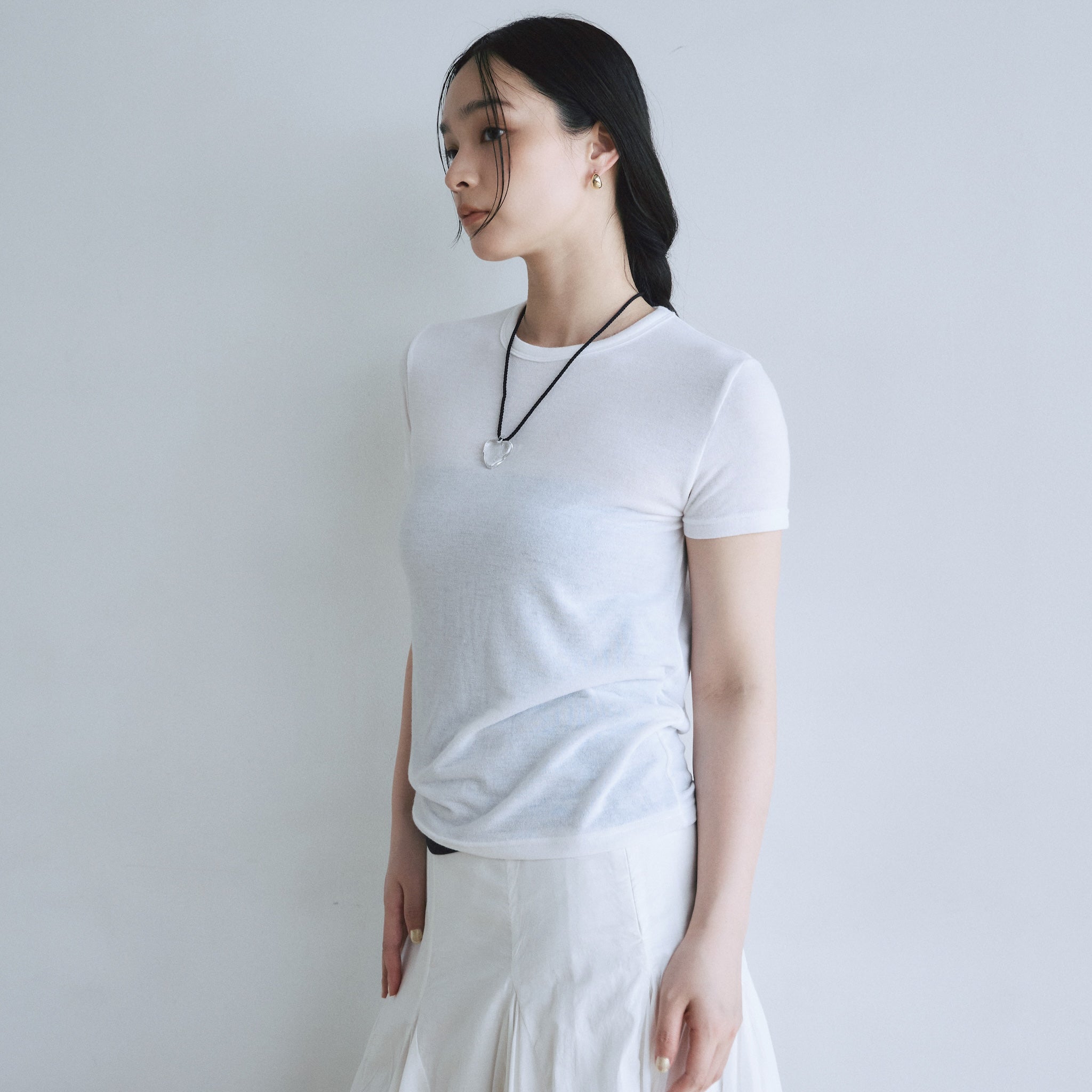 Fluffy smoothベーシックTシャツ