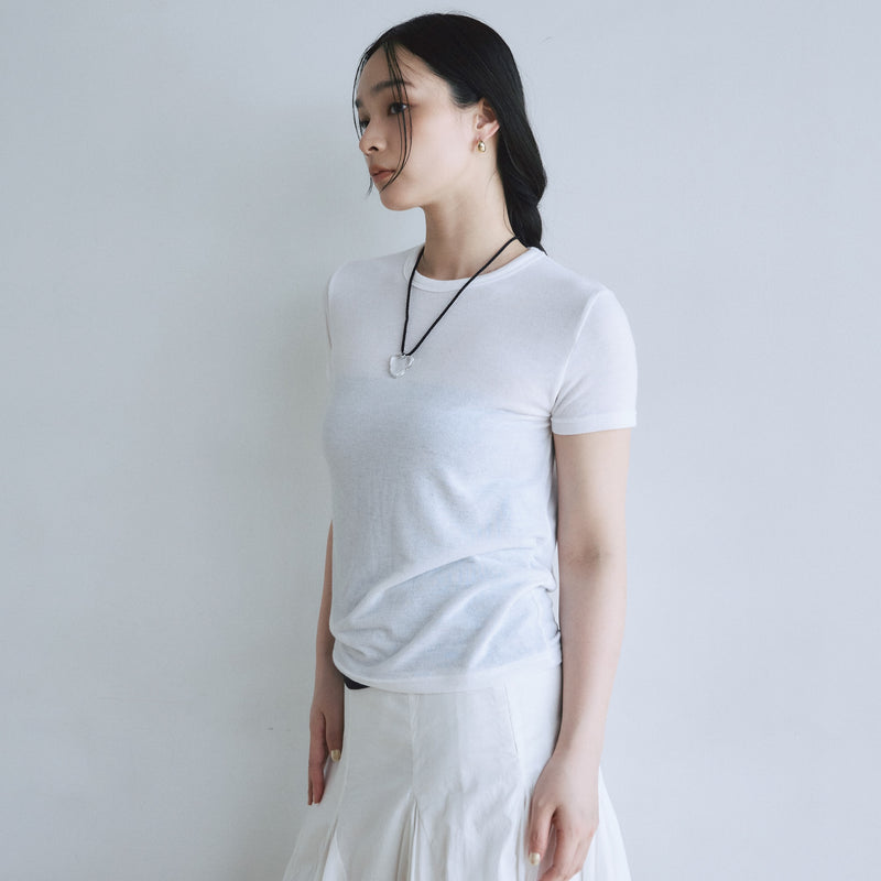 Fluffy smoothベーシックTシャツ