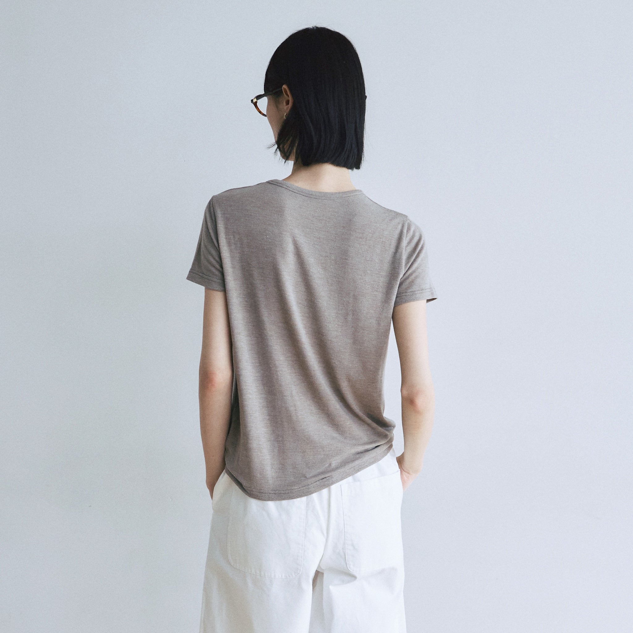 Fluffy smoothベーシックTシャツ
