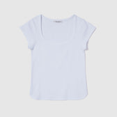 Old Cotton U-neck Top