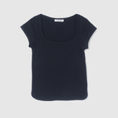 Old Cotton U-neck Top