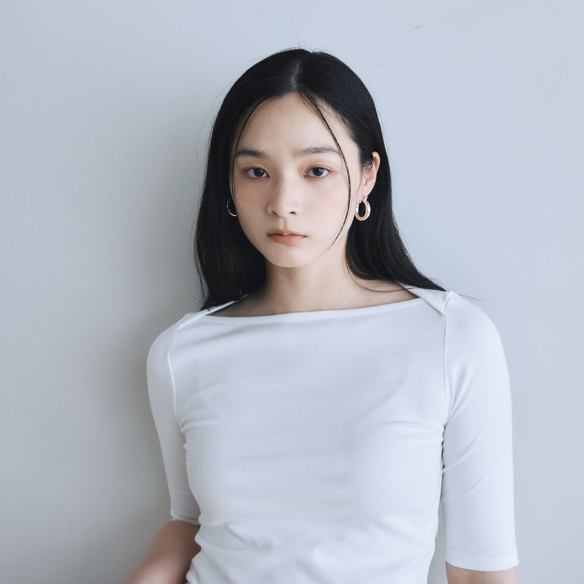 ボートネックラグランTシャツ