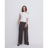 collab Relax Satin Wide-Leg Pants