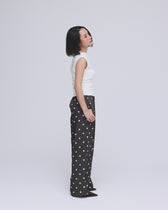 collab Relax Satin Wide-Leg Pants