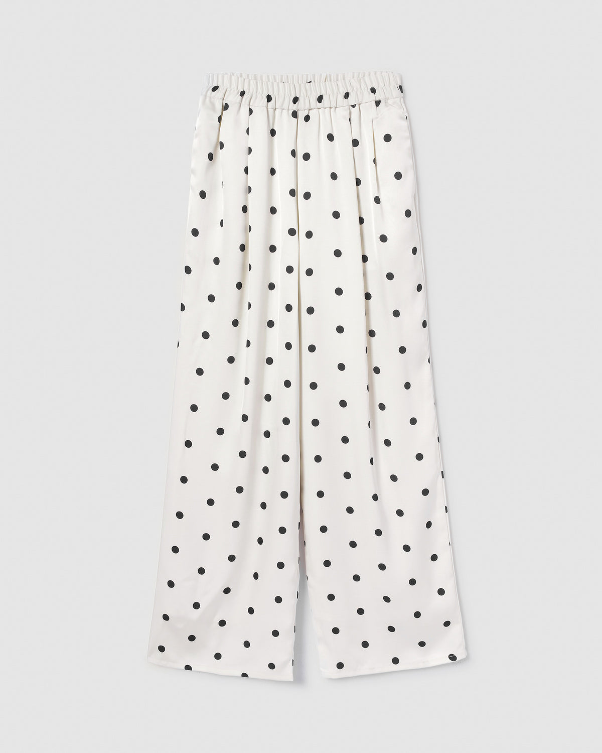 collab Relax Satin Wide-Leg Pants