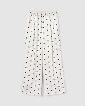 collab Relax Satin Wide-Leg Pants
