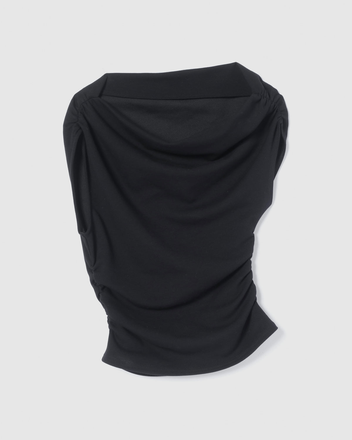 collab Asymmetry Drape Top