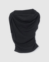 collab Asymmetry Drape Top