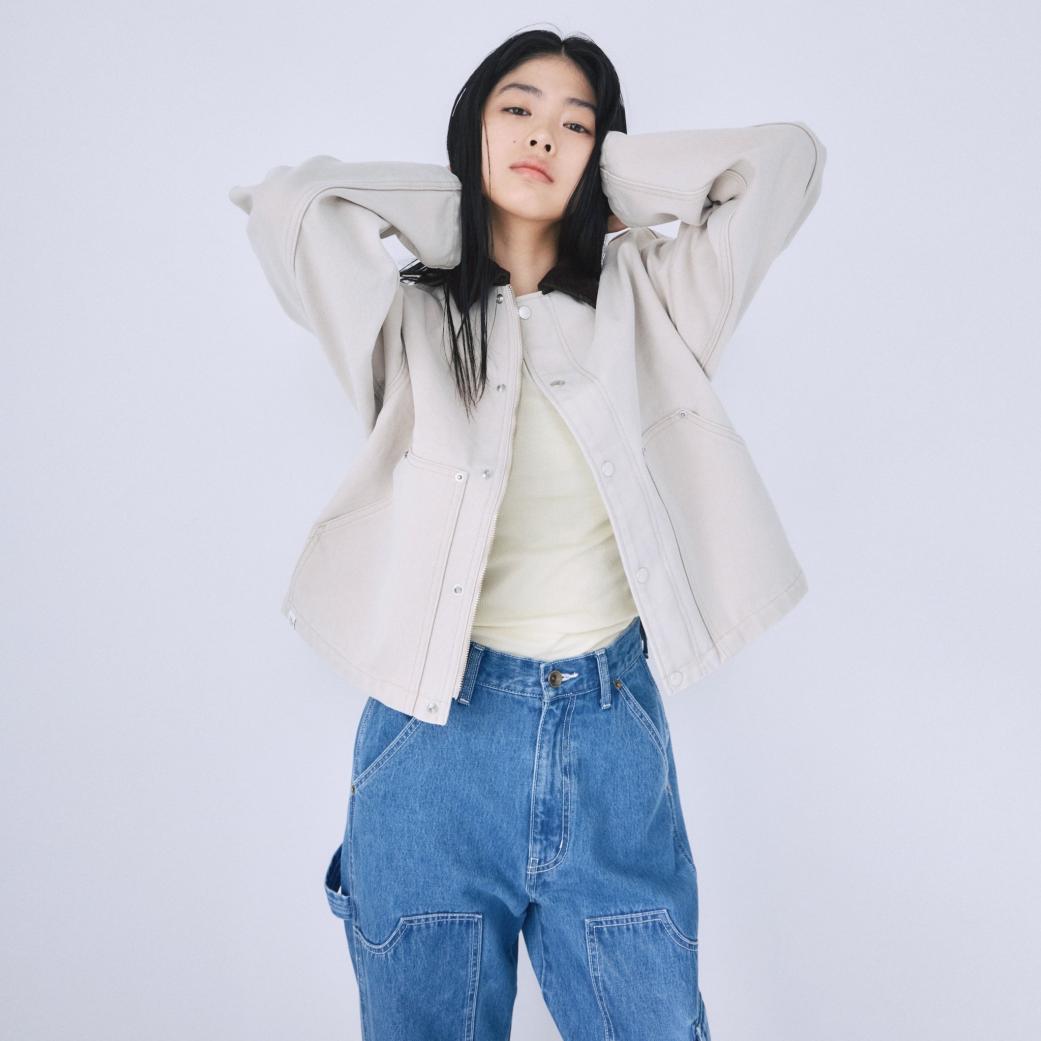 CANVASショートカバーオール