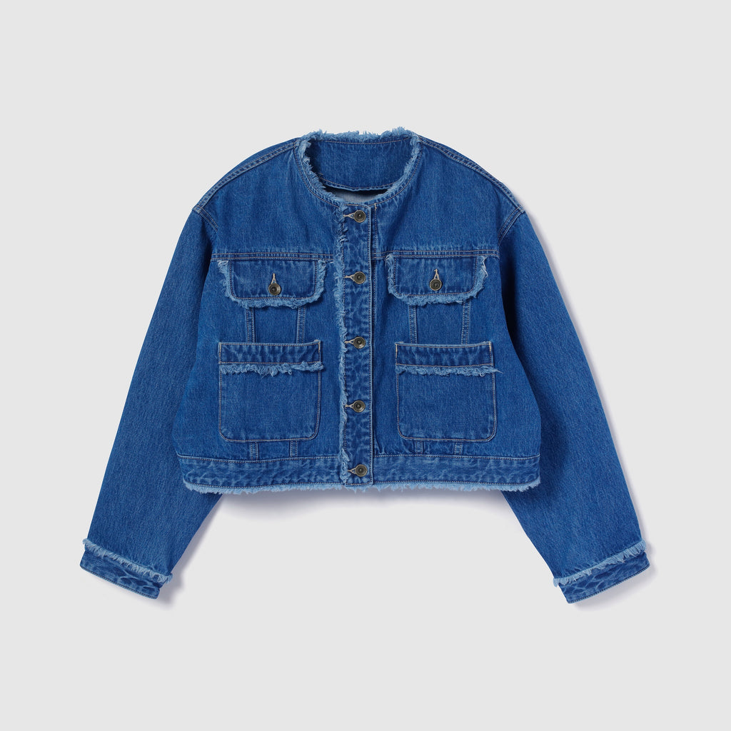 FringeショートDenimジャケット