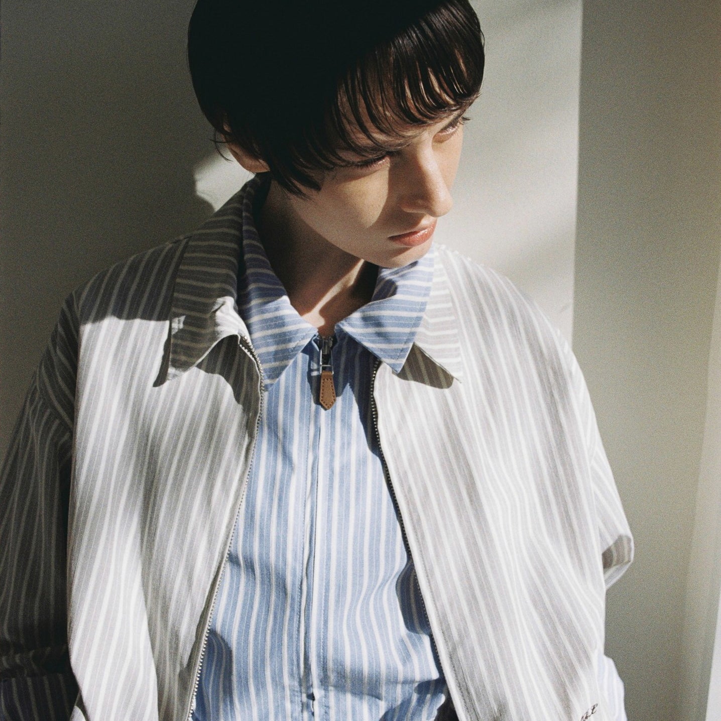 Stripe Harringtonジャケット