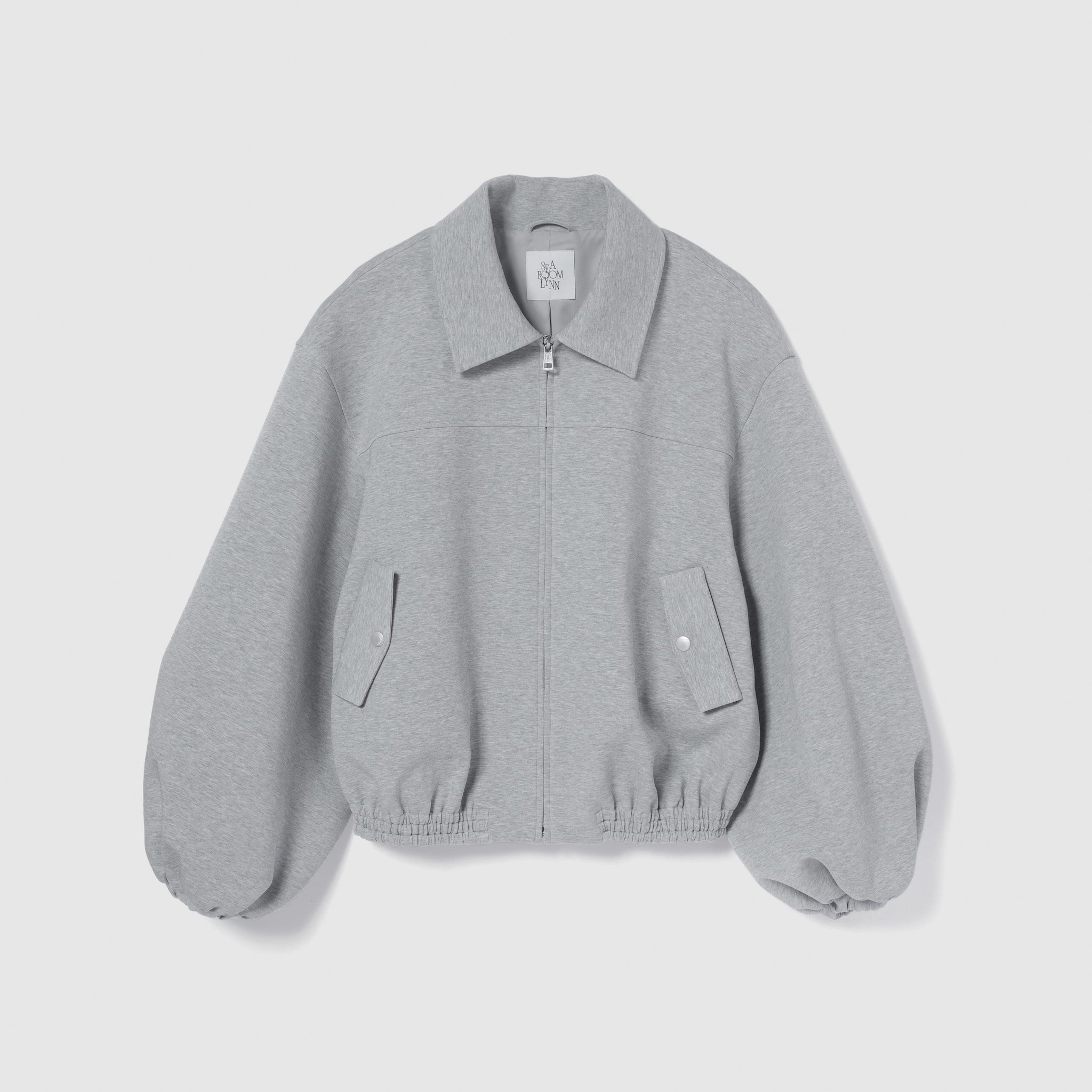 Round sleeve curvy blouson