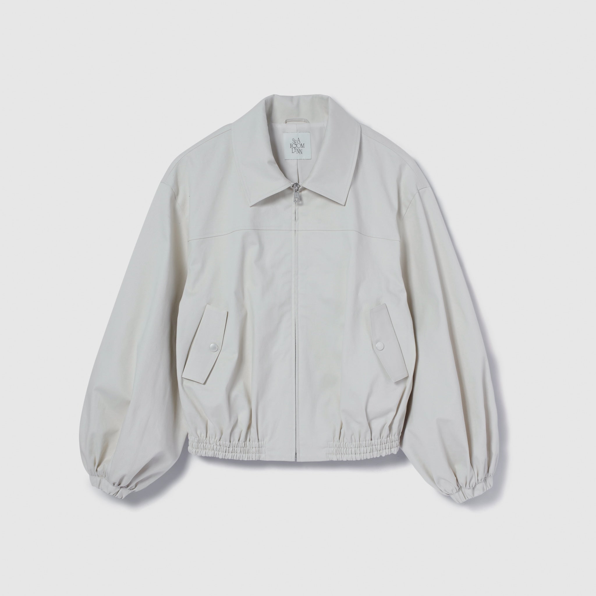 Round sleeve curvy blouson