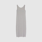 Gingham Check Eyeliner Knit Dress