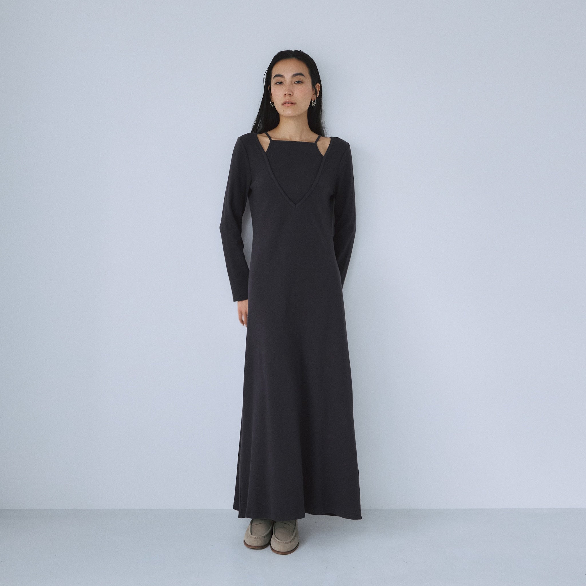 レイヤードライクRIBワンピース