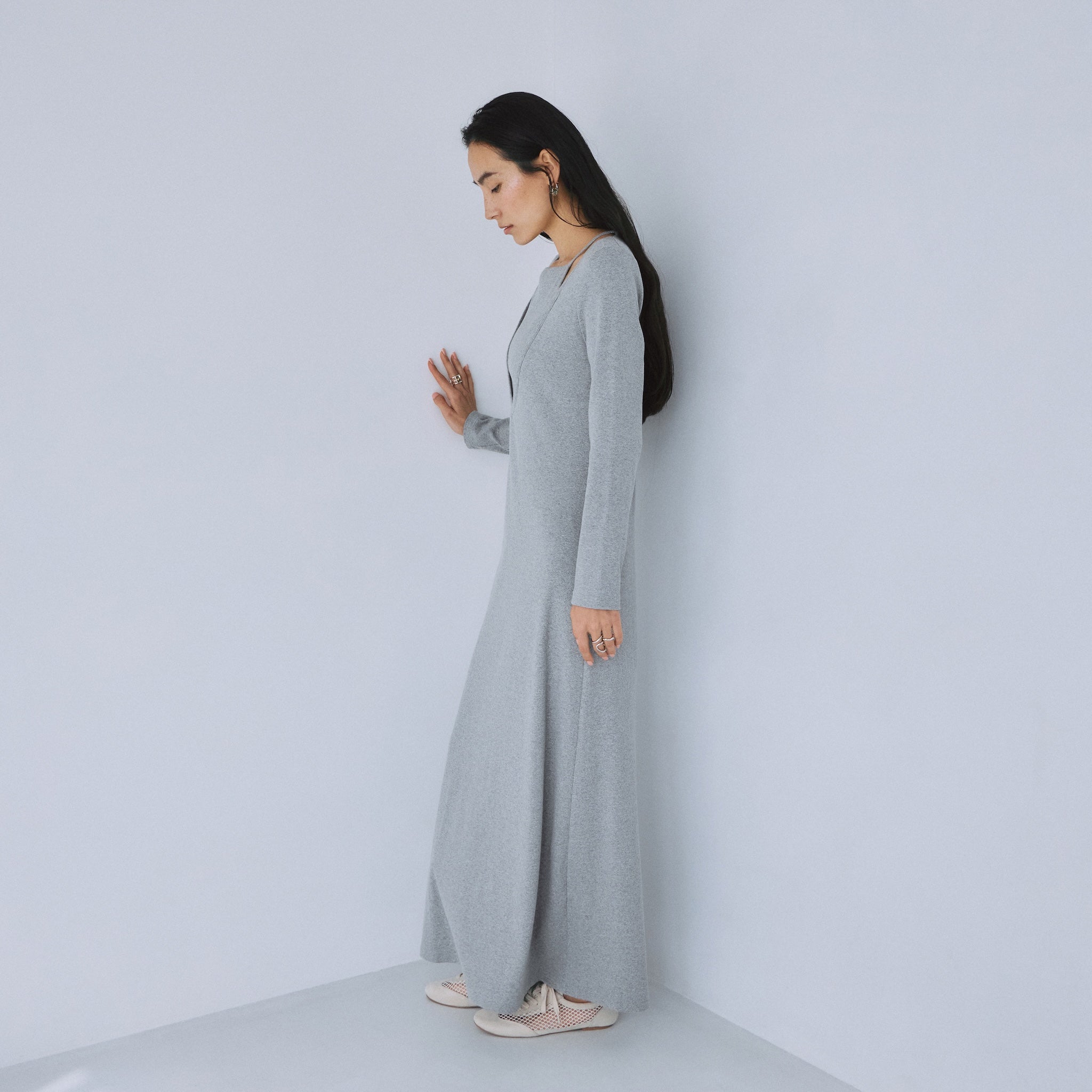 レイヤードライクRIBワンピース