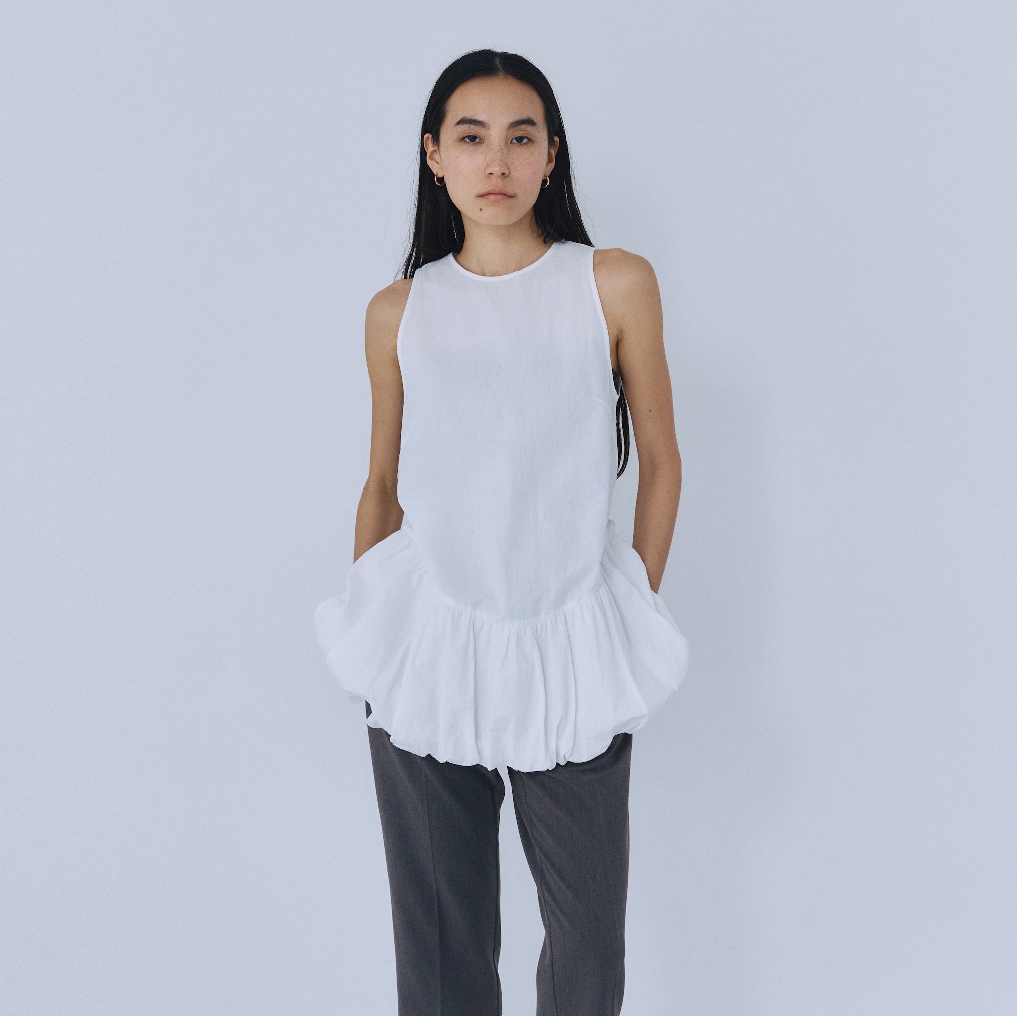 Cotton Washバルーンチュニック