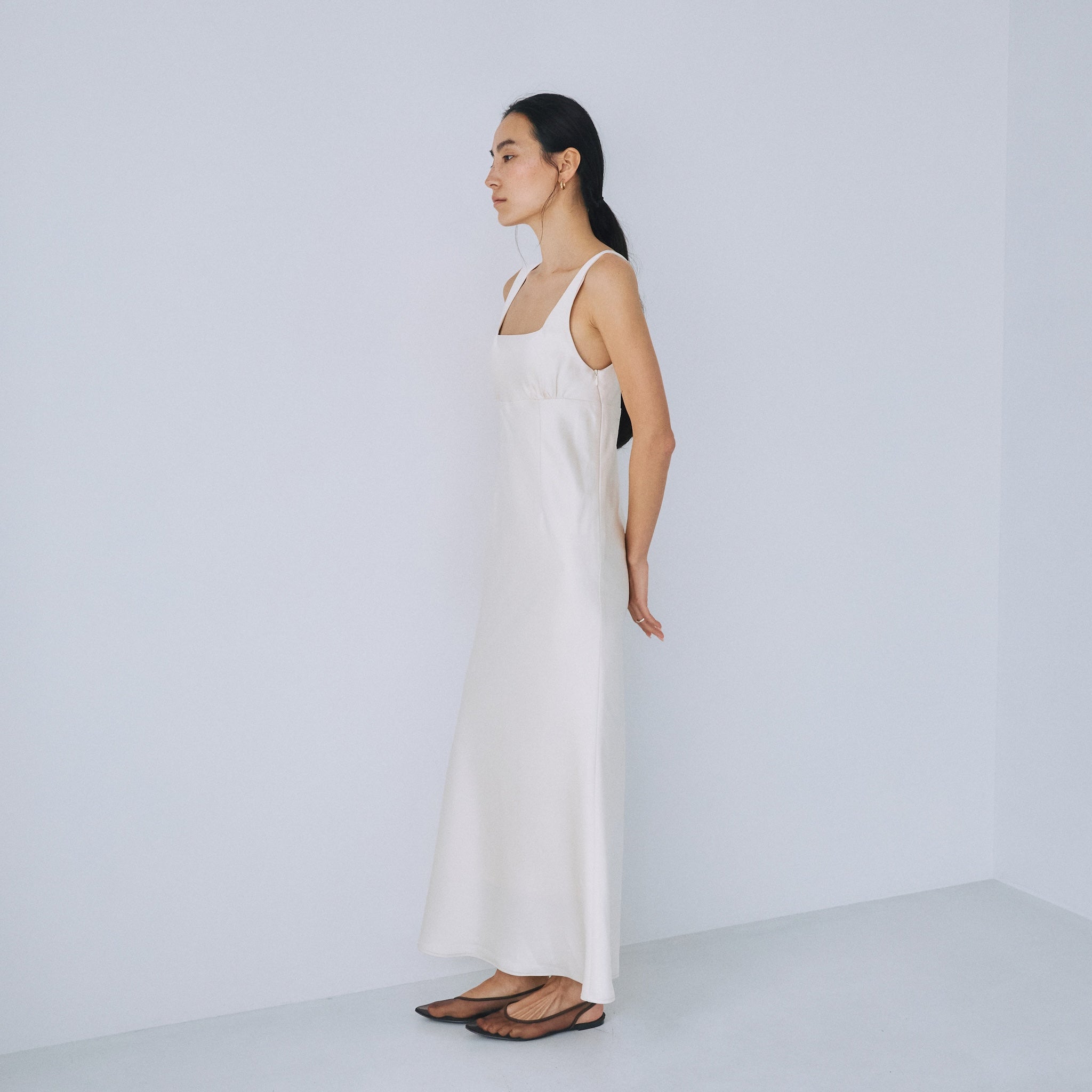 Satinマーメイドラインワンピース