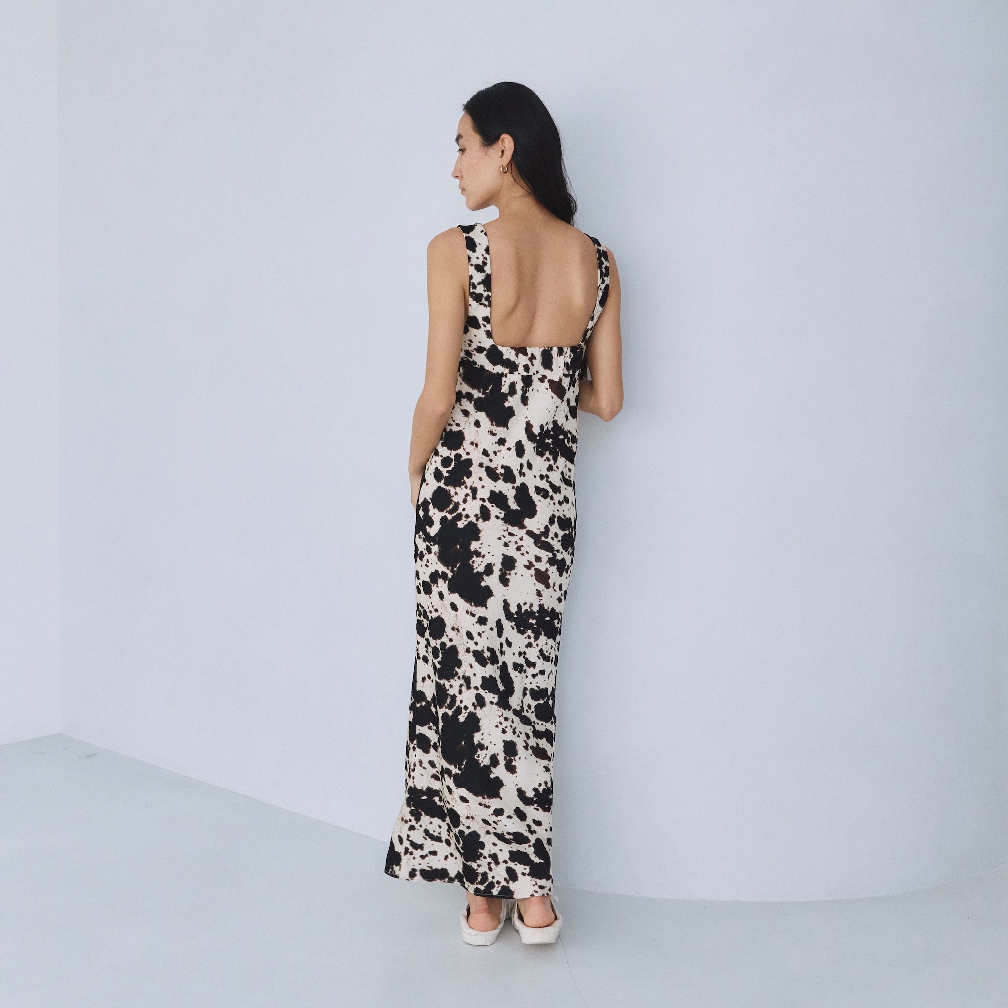 Satinマーメイドラインワンピース