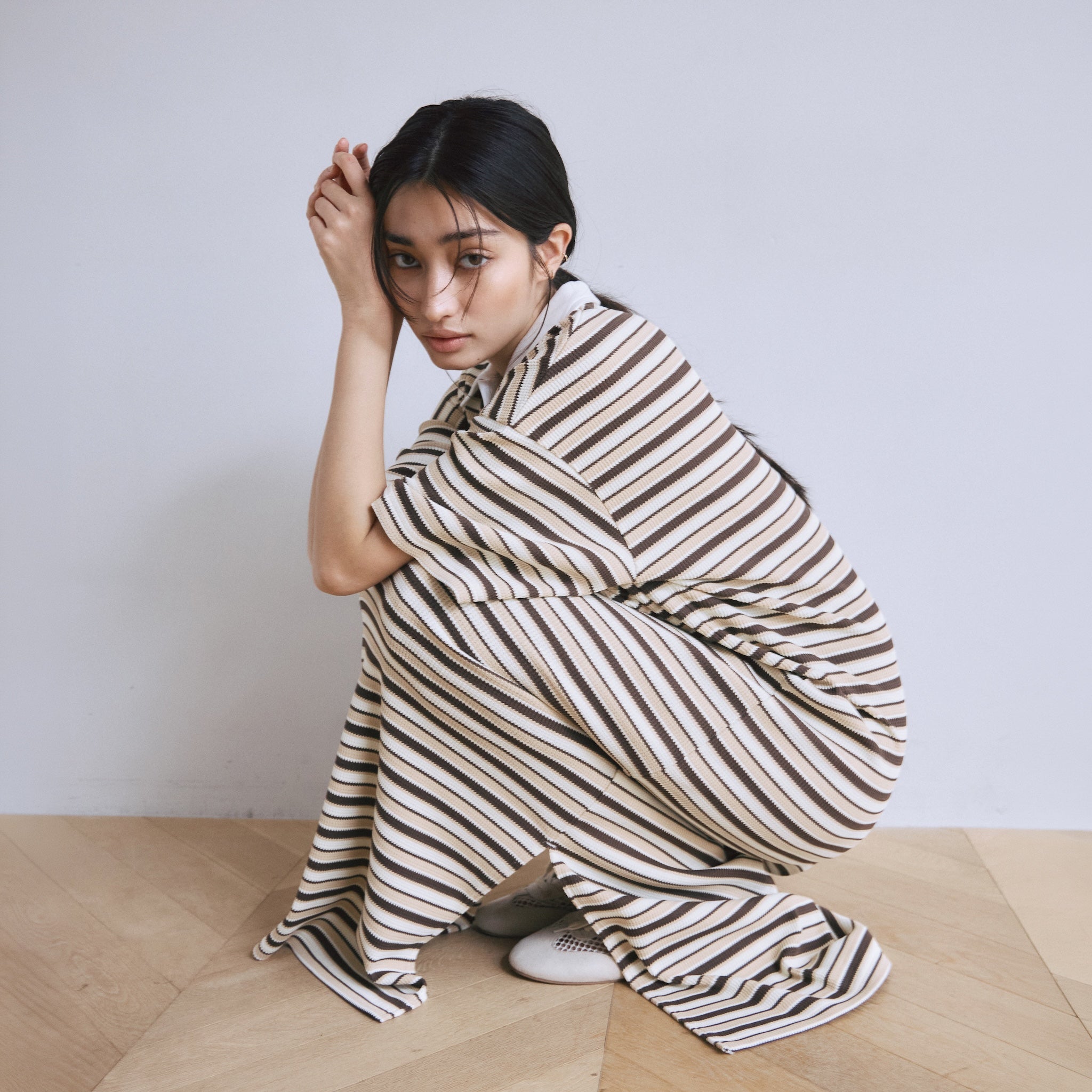 ワッフルボーダーPOLOワンピース