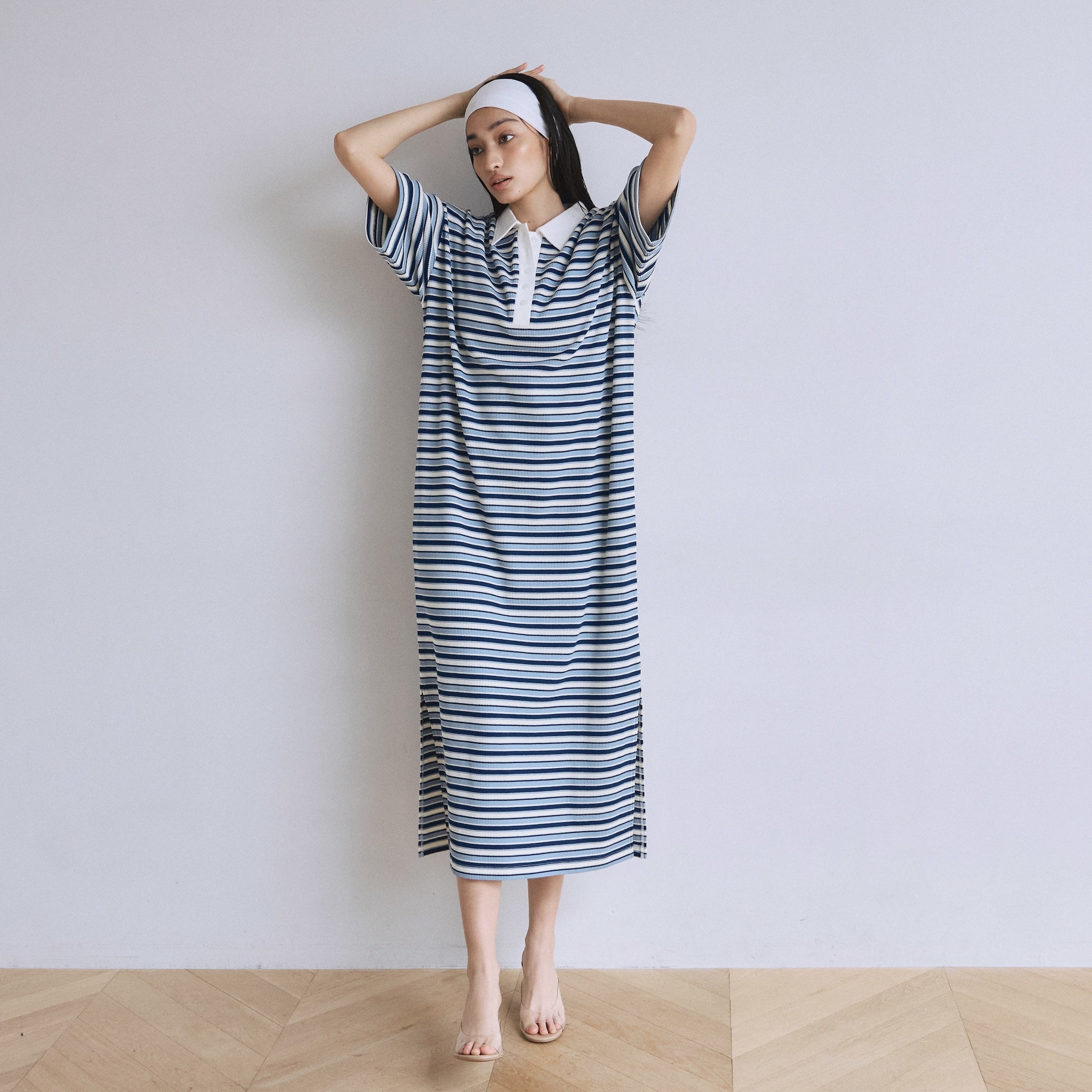 ワッフルボーダーPOLOワンピース