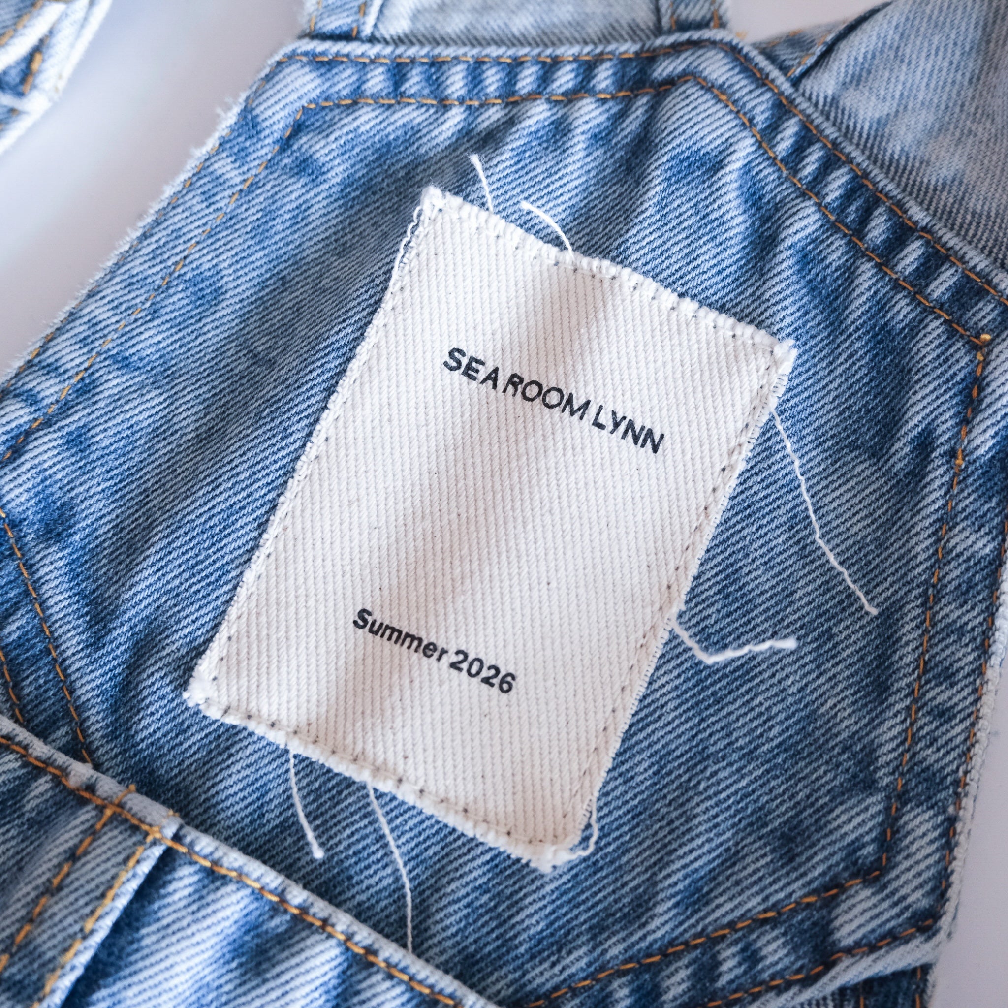 イレギュラーヘムDenimサロペットスカート