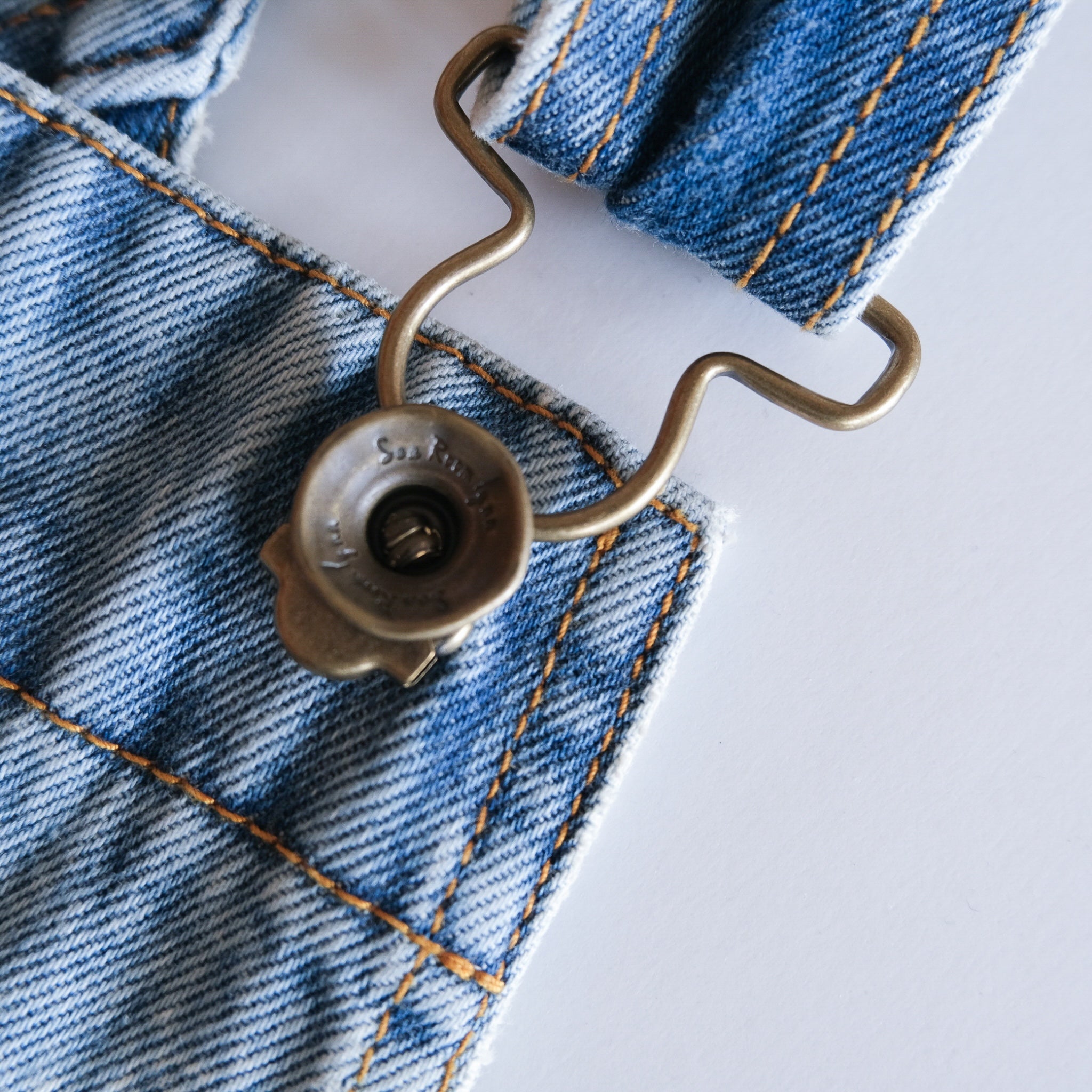 イレギュラーヘムDenimサロペットスカート