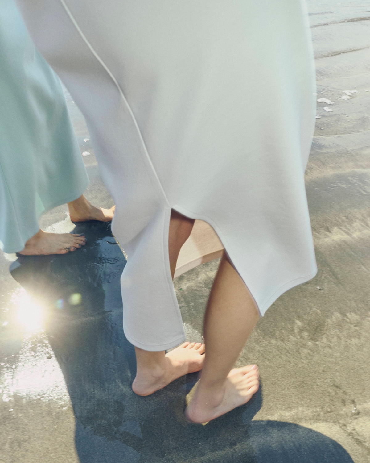 Mermaid-line cup-in cami dress